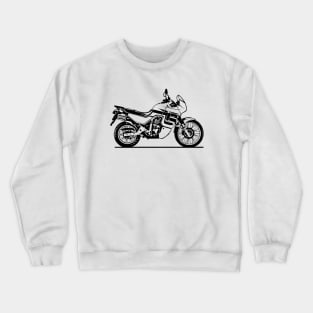 XL600VR Transalp Motorcycle Sketch Art Crewneck Sweatshirt